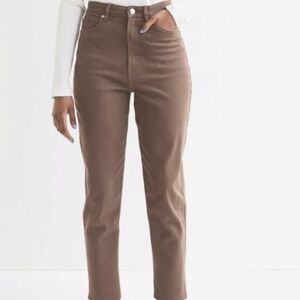 NEW H&M Mom Jeans Mole/Gray-Brown/Taupe, Size 6! RARE COLOR!!!